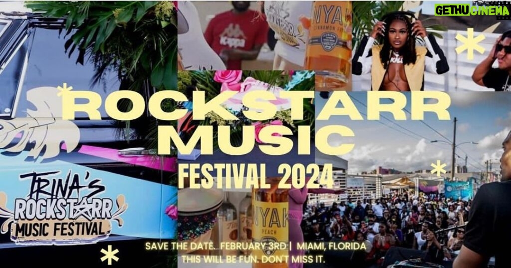 Trina Instagram - Rockstarr Music Festival 2024 🥳🎉💫 2•3•24