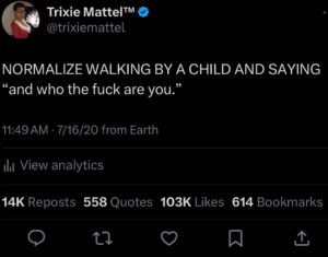 Trixie Mattel Instagram - prophetic!