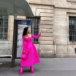 Tuba Büyüküstün Instagram - Paris with @maisonvalentino 💖 from the eye of @vogueturkiye let’s get some pink vibe in our lives.. power of women.. peace.. They tell us how we have to live, we live how we want to.. #davet #işbirliği