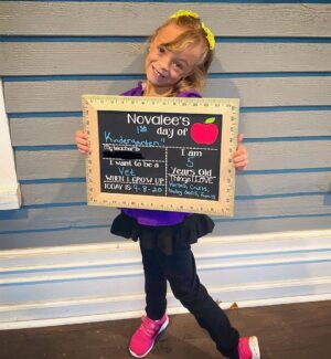 Tyler Baltierra Instagram - I can’t believe my baby is riding the big kid bus & going to Kindergarten! She’s growing up to be such an amazing little girl. Her spirit is fierce & her imagination is endless. I love being her father, it’s my highest honor & I feel blessed every time I see her smile! 😍😭🥰 #NovaleeReign