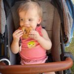 Tyler Baltierra Instagram - Vaeda had her first cider donut at Blake’s Apple Orchard & she LOVED it! 😂😍 #VaedaLuma