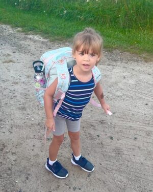 Tyler Baltierra Instagram - It’s Vaeda’s first day of Pre K & her first time on “the big kid bus” & I’m not okay! 😩😭 idk how this happened so fast, but it’s hitting me hard in my chest this morning. No more of me taking her to drop her off & waving goodbye through the doors. No more singing songs together on the way to school. I didn’t think it would hit me this hard, but man…something about having 2 of my kids now riding the bus is getting to me! 🥺😢 please stop growing up so fast you guys, your daddy can’t take it! 💔😔 #VaedaLuma #NovaleeReign #GirlDad #BlessedByDaughters