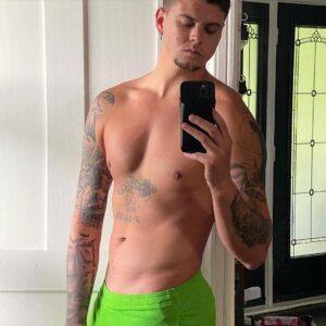 Tyler Baltierra Instagram - PROGRESSION > PERFECTION
1 year apart & sitting at the same weight in each pic. This is why the scale isn’t as important as overall body composition. I still have a long way to go until reaching my goals, but I like to post my progress as a reminder to myself of where I started, how far I’ve come, & why I keep putting in the work! 😈💪🏻😤 #FitnessJourney #MuscleBuilding #Gainz #BodyBuilding