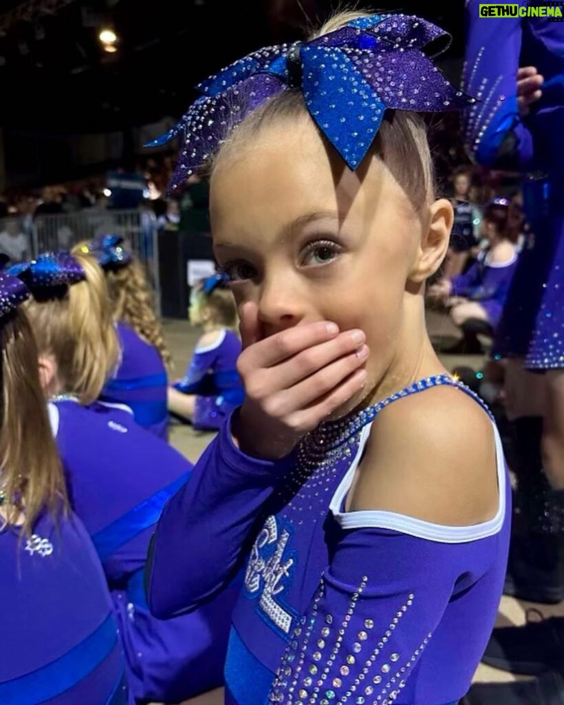 Tyler Baltierra Instagram - DOTING DADDY OVER HERE!!! My baby girl #NovaleeReign placed #1 in her FIRST CHEER COMPETITION & I am SO proud of her!!! #CheerDad #BlessedByDaughters