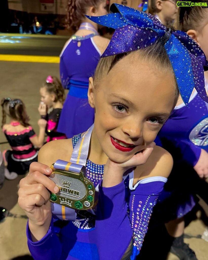 Tyler Baltierra Instagram - DOTING DADDY OVER HERE!!! My baby girl #NovaleeReign placed #1 in her FIRST CHEER COMPETITION & I am SO proud of her!!! #CheerDad #BlessedByDaughters