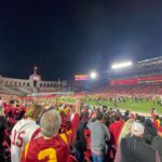 Tyler Hoechlin Instagram - Thank you to everyone at @usc_athletics (including your very talented photographer @jennychuangphotos) for an unforgettable night at the @lacoliseum . As a lifelong Trojan fan, I’m incredibly grateful to have shared the experience with my family - the ones who made me a fan from the very beginning. What an exceptional regular season. Congrats to everyone at @usc.fb ! Hard work pays off. Can’t wait to see what the coming days and weeks will bring. #CollegeFootballPlayoff #Heisman #FightOn