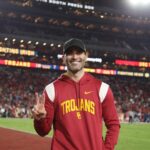Tyler Hoechlin Instagram - Thank you to everyone at @usc_athletics (including your very talented photographer @jennychuangphotos) for an unforgettable night at the @lacoliseum . As a lifelong Trojan fan, I’m incredibly grateful to have shared the experience with my family - the ones who made me a fan from the very beginning. What an exceptional regular season. Congrats to everyone at @usc.fb ! Hard work pays off. Can’t wait to see what the coming days and weeks will bring. #CollegeFootballPlayoff #Heisman #FightOn
