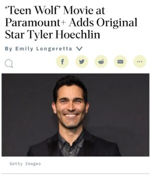 Tyler Hoechlin Instagram - “Derek Hale is back.”