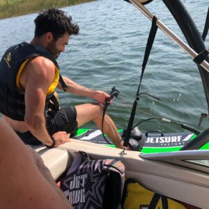 Tyler Hoechlin Instagram - Finally!!! 10 years after baseball and I’ve finally found my favorite hobby! Thank you @jetsurf_official for making this incredible machine. I can finally surf without sharks! 📷 & 🎥: @tannerhoechlin @jacklineweaver 
#jetsurf