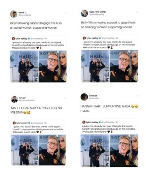 Tyler Oakley Instagram - 2 years ago today… thanks for the memories @ladygaga (& the impeccable @hauslabs goodies) 💓💄