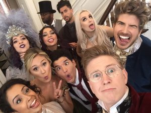 Tyler Oakley Instagram - ESCAPE THE NIGHT (S2) WATCH PARTY: Friday (7/21) 2pm PT on twitch.tv/tyleroakley - SEE YOU THEN!! 👹🔪🩸