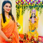 Ushasi Ray Instagram - Mandatory Saraswati pujo special chobi 💛💛🧡🧡 Kolkata