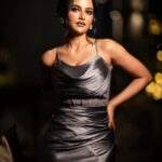 Ushasi Ray Instagram - Ate & left no crumbs🩶🩶🩶 📸 @imsayandey 👗 @kiara_sen111 💠 @jhalak_thedesignerstore 💄 @sahababusona 💇‍♀️ @ginni_love21 📍 @fairfieldkolkata Fairfield by Marriott Kolkata