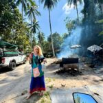 Valentina Shevchenko Instagram - Jungle of coconut trees 🌴🥥 And fresh made #coconutoil right from the local farm 🥰 #Thailand #Samui #Travel Koh Samui Island, Thailand