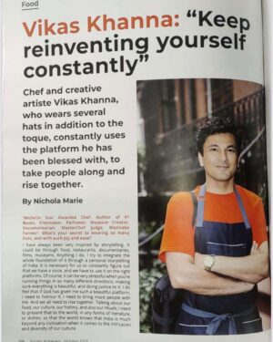 Vikas Khanna Instagram - Thank you SOCIETY MAGAZINE for featuring me in the esteemed company of such Legends & Achievers 2024. 

When I was getting into the industry, I was often told loud & clear about the limitations of being a “Desi” chef on global platforms. 
Today Indian chefs are influencing economies around the World. 
From Michelin Stars to entrepreneurs to leaders to building diplomatic relationships to culinary tourism. They are the Ambassadors of our nation to the World. 

Today indian chefs are defined as “limitless” ❤️🇮🇳❤️

Thanks to global icons and path-breakers like late @floydcardoz @suvirsaran @chefvineet @chefhemantoberoi @chefatulkochhar @arorgarima @chefmanishmehrotra @chefsujans @gaggan_anand @poojadhingra @hemantmathurcatering @prateeksadhu @chefhimanshusaini @ranveer.brar @chefkunal @harinayak @chefajaychopra @chef_naved @chefsri_g @chefalfred_prasad @chefchetanshetty @chef.vijayakumar @chefchintan 
& one chef who started our journeys from home to the World…….will always be @sanjeevkapoor