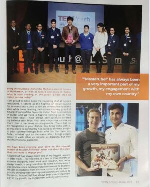 Vikas Khanna Instagram - Thank you SOCIETY MAGAZINE for featuring me in the esteemed company of such Legends & Achievers 2024. 

When I was getting into the industry, I was often told loud & clear about the limitations of being a “Desi” chef on global platforms. 
Today Indian chefs are influencing economies around the World. 
From Michelin Stars to entrepreneurs to leaders to building diplomatic relationships to culinary tourism. They are the Ambassadors of our nation to the World. 

Today indian chefs are defined as “limitless” ❤️🇮🇳❤️

Thanks to global icons and path-breakers like late @floydcardoz @suvirsaran @chefvineet @chefhemantoberoi @chefatulkochhar @arorgarima @chefmanishmehrotra @chefsujans @gaggan_anand @poojadhingra @hemantmathurcatering @prateeksadhu @chefhimanshusaini @ranveer.brar @chefkunal @harinayak @chefajaychopra @chef_naved @chefsri_g @chefalfred_prasad @chefchetanshetty @chef.vijayakumar @chefchintan 
& one chef who started our journeys from home to the World…….will always be @sanjeevkapoor