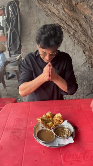 Vikas Khanna Instagram - AMBARSAR (Amritsar) is the only city in the World where I am asked to cook before I eat in almost every restaurant or community kitchen. 

And. I. Love. It. ❤️

@poojadhingra & @saffrontrail were asking for recommendations of places to eat in Amritsar & I took a journey through memory lane for my favorite places. 

Please feel free to suggest-add to it. 

Here are my humble recommendations. 
I do not include the Holy Kitchen of the Golden Temple as it’s beyond & also mandatory. ❤️🙏🏽

I love. 
1. Kanha Puri. Lawrence Road
2. Outside DAV college is a aam papad chaat. 
3. Sharma Gulab Jamun n Jalebi, Lawrence Road. 
4. Maqbool Road ke Amritsari Kulchas
5. Bheera Chicken 
6. Makhan Fish 
7. Durga Fruit Cream
8. Sharma Boo wale Kulche
9. Sarhad restaurant near border 
10. Kesar ka dhaba
11. Bansal Motichoor Ladoo 
12. Kulfa Queens Road 
13. Brijwasi Chaat 
14. Gian & Ahuja Lassi 
15. Dosa outside Shri Durgiana Mandir. 

Ek din main toh mushkil hai. 2-3 days to enjoy it under winter sun.