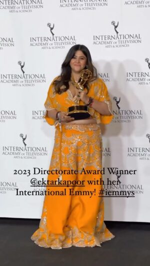 Vikas Khanna Instagram - EKTAA OWNED THE INTERNATIONAL EMMY AWARDS TODAY. 

So much authenticity, pride & dignity. Every word was from heart. 

This is to our motherland. 
#CreatingHistory