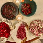 Vikas Khanna Instagram - CEREMONY OF AROMAS. - Ingredients at Bungalow. I love picking up or sourcing ingredients from the very origins sometimes. It is challenging, but we are trying our best to showcase the diversity of Indian soil, water, character & flavors from across the country. Here is our 5 rose varieties. 1. Damask Rose variety from Lucknow, sweet & complex. Best for spice mixes & smoking. Great for making Gulkand (rose spread) we use at Bungalow for Kulfi. 2. Nothing in the World can compare to the native mature roses from Kannauj (the perfume capital of India). It has layers of sweetness & full body earthy flavors. Some popular variety I used in my perfume was Panneer rose or Rose Edouard. 3. Pink rose buds from Amritsar. The very mild flavor is good to complement stocks with floral undertones. Mostly used for making rose water & sherbets. 4. Nothing compares to the Desi rose buds of Kashmir. Though several varieties are grown there, I think we have Dhar rose or Bulgir. FYI, these are the varieties that are used to extract oil in Pulwama. The velvety petals are unique as they contain great amount of rose oils. Amazing for teas & skincare (just for info 🙈). 5. These rare roses were brought from Karnataka, but the vendor didn’t know where they were grown. Their unique appearance & aroma is very strong & traditionally used for ceremonies & medicine. 20 Days To Go…