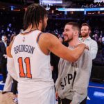 Vinny Guadagnino Instagram - @vinnyguadagnino 🤝 @jalenbrunson1 all LOVE 🧡💙