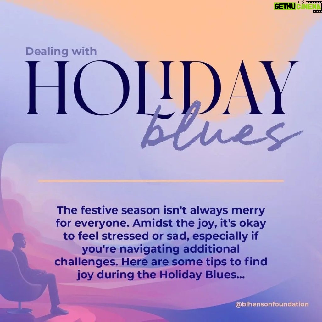 Viola Davis Instagram - Embrace the power of joy and reclaim the Holiday season! ✨Let these tips be your guide as you embark on a journey of finding joy amidst the Holiday Blues.💙 ⭐️ Want to share some tips with the BLHF Community? Comment them below! Be a good vibe today. 🌱 Follow @blhensonfoundation for more helpful resources! #BLHF #BLHF5YEAR #Blackmentalhealth #Healthymind #Blackmentalwellness #Blackjoy #Blackwomen #Blackmen #Joyisournorthstar 🌟 🔄@blhensonfoundation