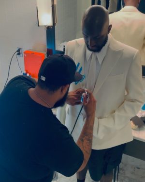 Virgil Abloh Instagram - it’s the thought process for me… “A FORMALITY” series of tailoring experiments series 2 ~ 𝓛𝓸𝓾𝓲𝓼 𝓥𝓾𝓲𝓽𝓽𝓸𝓷 men’s 2nd floor atelier ~ @charliedovesnyc guest fine artist with the finishing details iterating on the MET theme of my Americana.