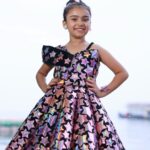 Vriddhi Vishal Instagram - It feels super royal to be dressed in this rock star ⭐ mirror structured gown from @shrinus_couture Just look at how that dress sways and stands out. We are completely mesmerized by this look on our angel. Make your little one feel extra special with these stunning custom made outfits from @shrinus_couture 📸 @abinprasad_cherthala Beutiful outfit @shrinus_couture #outfits #vriddhivishal #vriddhi #childartist #southindiancinema #picoftheday #❤️
