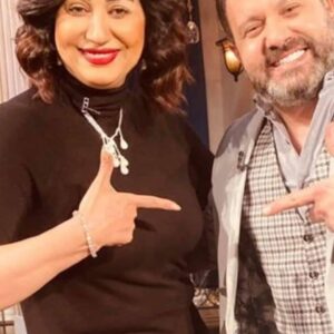 Wafaa Amer Instagram - شكرا اوربت شكرا إدوارد فنان رائع و إنسان أروع 
انا انبسط جدا 
شكرا نانسي المذيعة القمر 
و انتظروا مقلب وفاء في عمر فوزي
