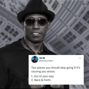 Wesley Snipes Instagram - Put that in ya back pocket! #WesleyWisdom