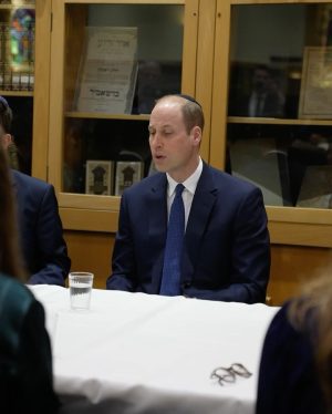 William, Prince of Wales Instagram - At the Western Marble Arch Synagogue this morning to see and hear about the invaluable work of the Holocaust Educational Trust @holocaustuk in combating the deeply concerning rise in antisemitism in the UK. Hearing from students and young people who have experienced antisemitism, and meeting with young ambassadors from all backgrounds and faiths who have taken part in the flagship ‘Lessons from Auschwitz’ project.

Also honoured to meet with Holocaust survivor Renee Salt, who is a living example of the tragic consequences of antisemitism being allowed to go unchecked.