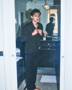 William Franklyn-Miller Instagram - Love from Rome, wearing @ysl for @iconmagazine Xx @guyaroch @annapalma @chaptermgmt