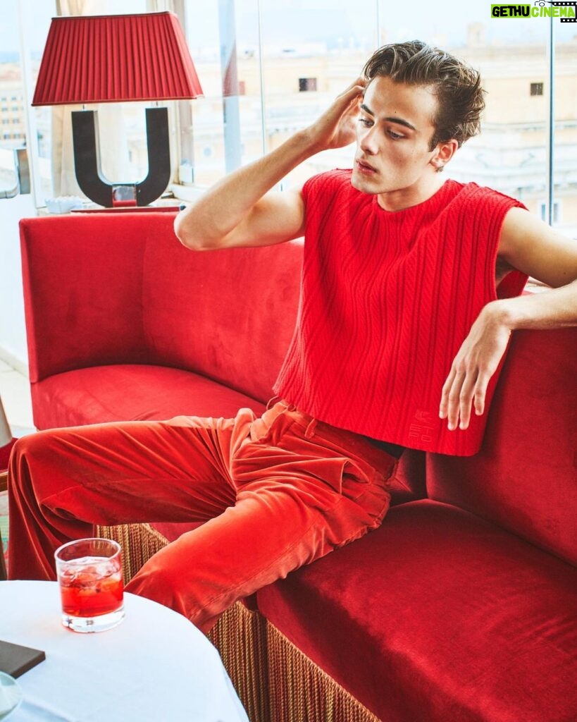 William Franklyn-Miller Instagram - In red Rome