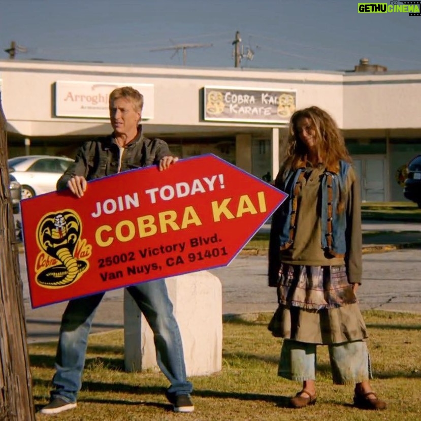 William Zabka Instagram - I just need you to hold up this sign & spin it around ... #cobrakaionnetflix @netflix @cobrakaiseries