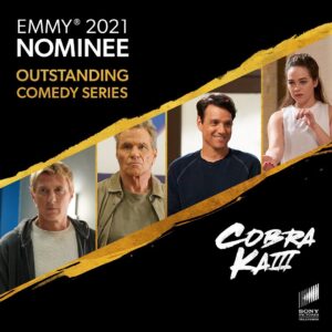 William Zabka Instagram - So proud of our team! What a ride #CobraKai #emmynoms #emmys2021 👊🏻🦅