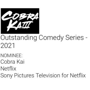 William Zabka Instagram - So proud of our team! What a ride #CobraKai #emmynoms #emmys2021 👊🏻🦅