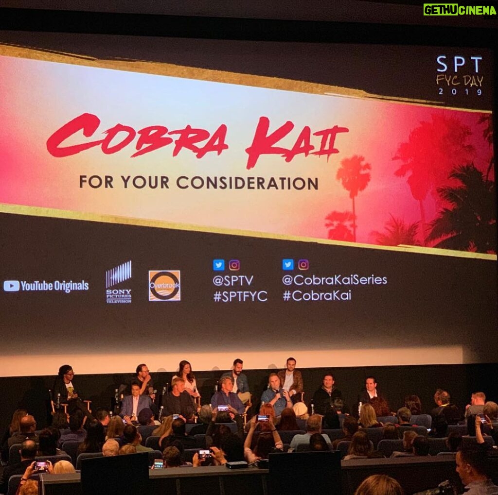 William Zabka Instagram - So proud to share the #fyc stage yesterday @sony with these incredible friends & artists @sptv @youtube #CobraKai