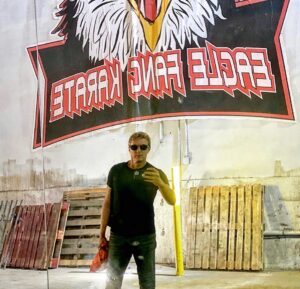 William Zabka Instagram - just another day at the office #eaglefangkarate 🦅