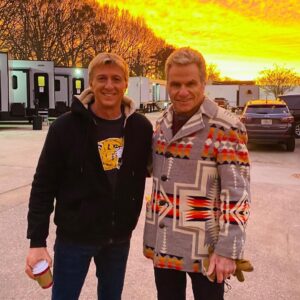 William Zabka Instagram - Been a great ride with this sensei - and the best is yet to come! Wish @martinkove #NoMercy for his birthday #hashbrown 🦅