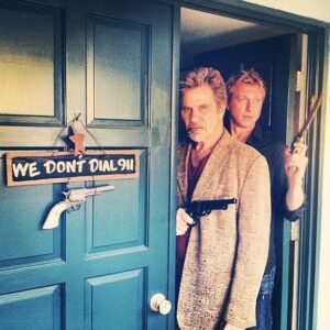 William Zabka Instagram - Been a great ride with this sensei - and the best is yet to come! Wish @martinkove #NoMercy for his birthday #hashbrown 🦅