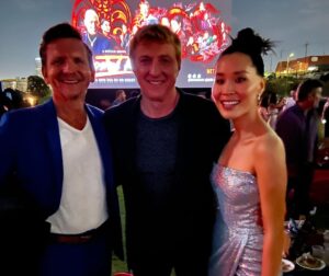 William Zabka Instagram - Great time at the Season 5 Premier of Cobra Kai last night! Your turn…. dropping at 12AM Pacific Time tonight DON’T BE LATE! 🦅