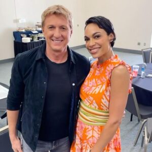 William Zabka Instagram - Great time at #SDCC! Awesome to meet @rosariodawson @fluffyguy  @originalfunko Ramping up for Cobra Kai Season 5! SEPTEMBER 9th .. are you READY?!! 👊🏼🦅