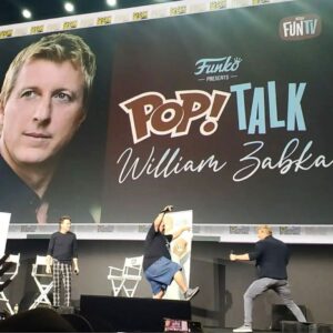 William Zabka Instagram - Great time at #SDCC! Awesome to meet @rosariodawson @fluffyguy  @originalfunko Ramping up for Cobra Kai Season 5! SEPTEMBER 9th .. are you READY?!! 👊🏼🦅