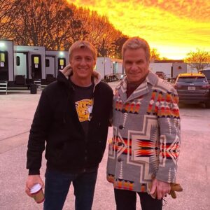 William Zabka Instagram - Behind the scenes @cobrakaiseries #NoFilter #NoMercy