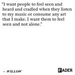 Willow Smith Instagram - @willowsmith’s fifth album, , drops tomorrow. In the leadup to its release, she spoke to The FADER’s @jiggygya about detachment, growing pains, her new recording process, and how she’s finally entering her villain era. 🔗 in bio for full interview. Photos by Dana Trippe.