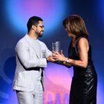 Wilmer Valderrama Instagram - Presenting to my friend @hodakotb Her @thewebbyawards for best interviewer/Talkshow Podcast Congratulations, and thank you for your kindness.
