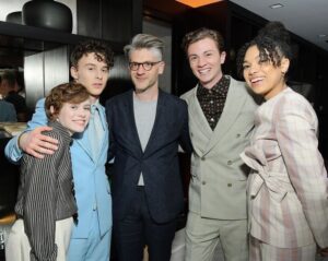 Wyatt Oleff Instagram - yeah our show got cancelled, but we had a great run. I wanna thank everyone who worked on the project and to everyone who watched and enjoyed it. It was a blast to work on and it was amazing to see everyone react to it when it came out. Thanks for coming along with us on this journey! also it’s now canon that the stranger following around sydney was actually stan from the future @jonathan_entwistle