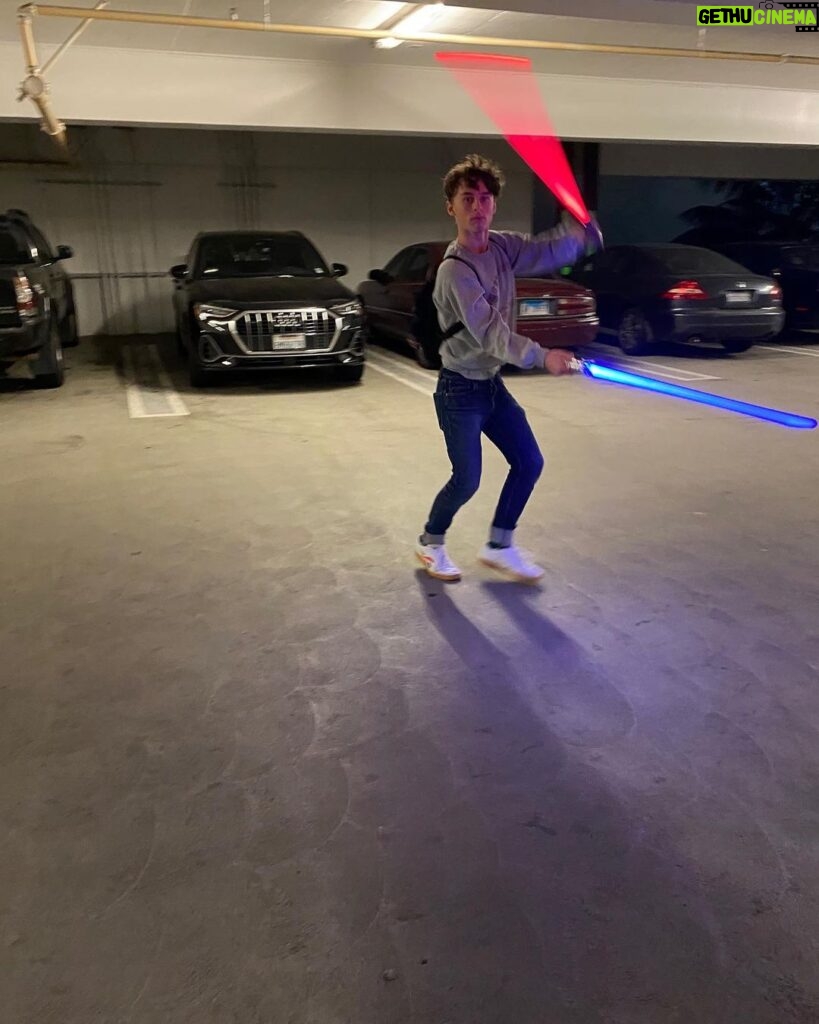 Wyatt Oleff Instagram - remember that time my lightsaber took 5 weeks to ship