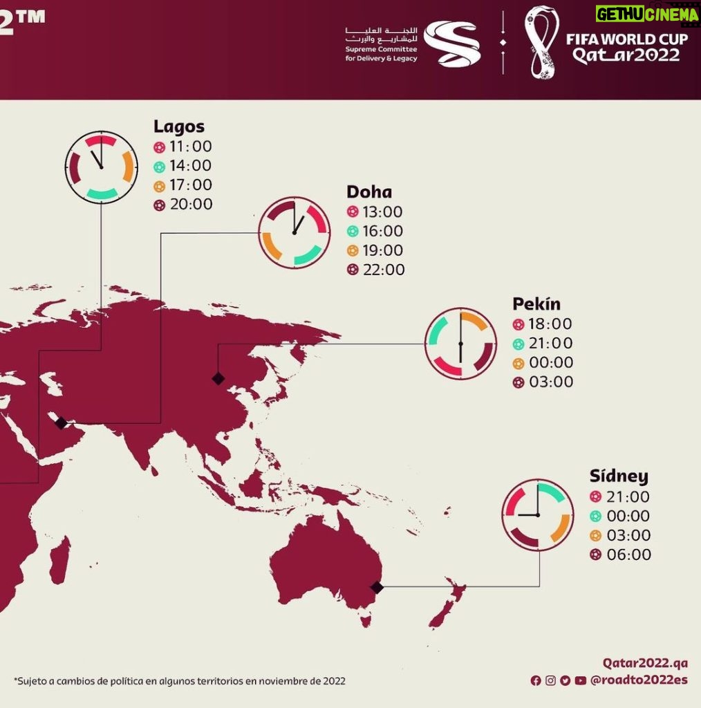 Xavi Hernández Instagram - Ahir es va anunciar el calendari de partits de #Qatar2022 i hem conegut que durant la fase de grups hi haurà 4 partits cada dia, per tant a Europa es podran seguir partits de 11:00 a 11:00 PM! ____ Ayer fue anunciado el calendario de partidos de Qatar 2022 y hemos conocido que durante la fase de grupos habrá 4 partidos cada día, por lo tanto en Europa se podrán seguir partidos de 11.00 AM a 11.00 PM! ____ The FIFA World Cup Qatar 2022 match schedule was announced yesterday. During the group stage there will be 4 matches a day, therefore in Europe you can watch matches from 11.00 AM to 11.00 PM! #WorldCup @fifaworldcup @roadto2022es @roadto2022en