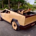 Xzibit Instagram - This man shared a video of the process, which he said took just 100 days, to build a complete functional Testla Cyber Truck on his YouTube channel, ND-Woodworking Art. After starting with a metal chassis, frame, and wheels, the woodworker added wooden panels, seats, and wheel trims. He also added working lights and even a light-up “X” logo on the door. via: ND-Wood working Art @fe_motorworks . #car #cars #auto #carporn #speed #bmw #love #drive #sportscar #carsofinstagram #instagood #luxury #photography #supercar #vehicle #street #exoticcars #racing #instacar #mercedes #ride #audi #driver #nissan #race #vehicles #instacars #road #supercars #ferrari