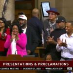 Xzibit Instagram - Humbled by the recognition received this morning at city hall. Thank you for all the city council members that stood and gave @warreng and myself our flowers for the work and contributions we have done for this thing of ours called west coast hip hop. It’s been an honor. Now let’s go turn up the LA Coliseum tonight. South LA Classic @cityoflosangeles @taydoevision @rmmpercy @warreng @bobbydeepresents @trecapdlx